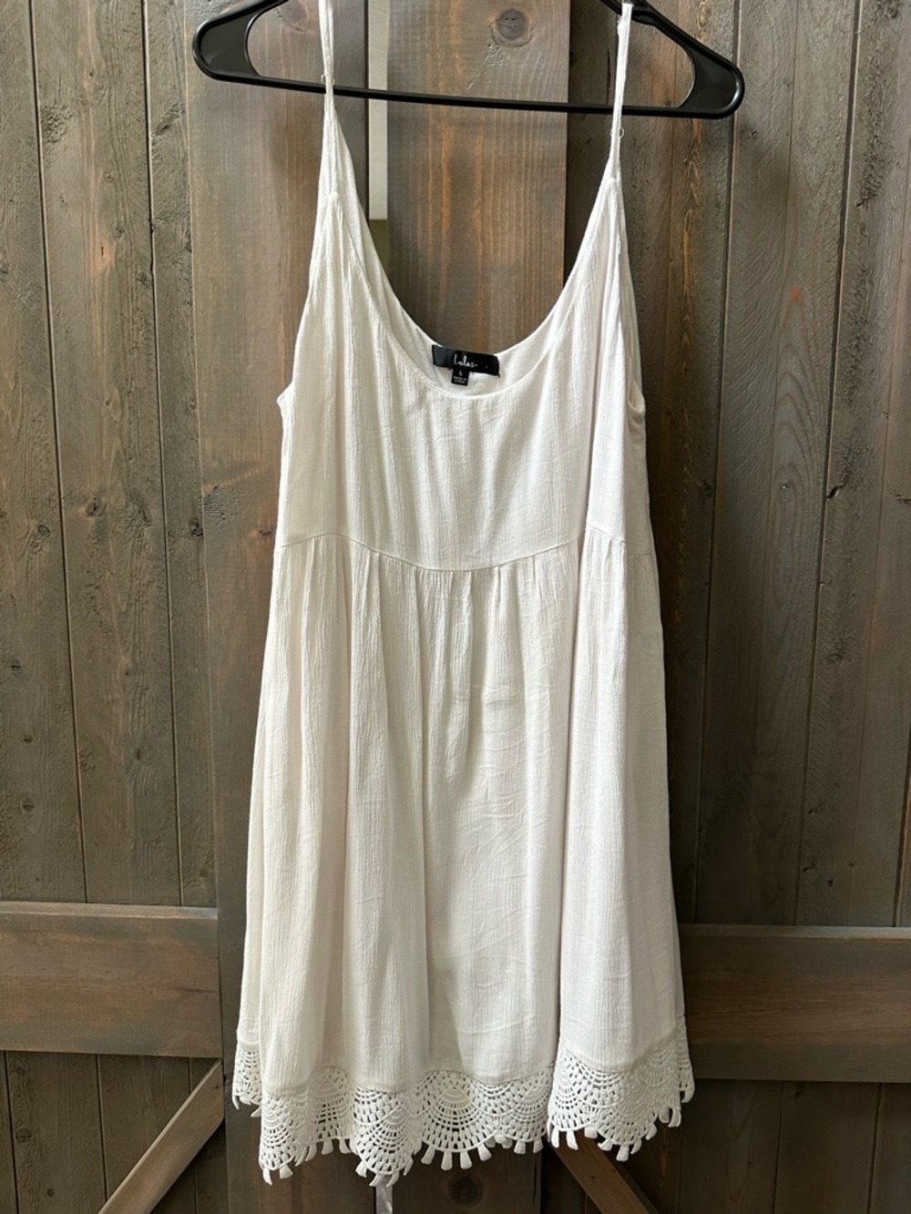 Lulu's White Lace Dress Large - Picture 5 of 11
